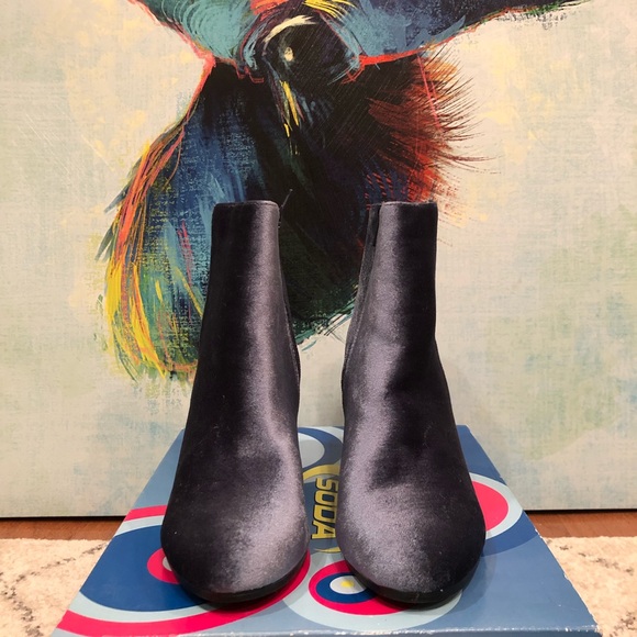 Blue Suede Booties - Picture 2 of 2